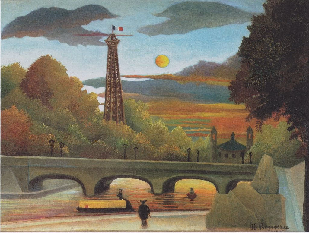 La Senna e la Torre Eiffel al sole della sera - 1910, Pola Museum of Art
